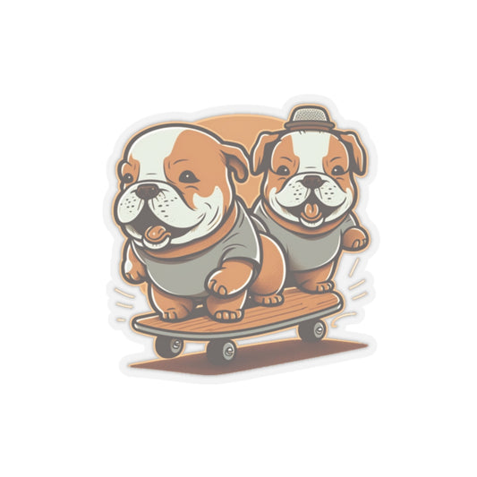 Kiss-Cut Stickers twin pups